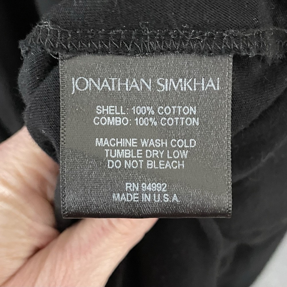 Jonathan Simkhai Minimalist Tie Waist T Shirt Dress Size XL Resortwear Capsule - Picture 7 of 9